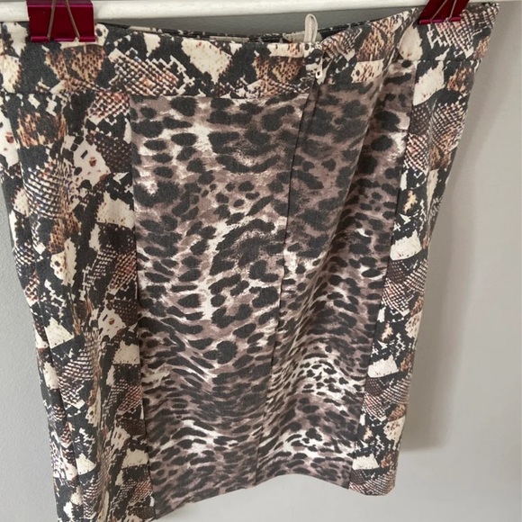 Animal print Leopard snake pencil skirt - Picture 3 of 3